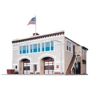 HO 1:87 Scale Walthers Life Like 433-1390 Firehouse Building Kit SEALED